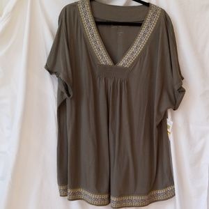 Calvin Klein Grecian like V Neck top